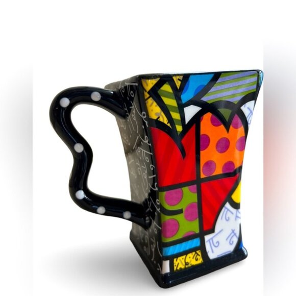 ROMERO BRITTO SQUARE APPLE MUG - Picture 1 of 5